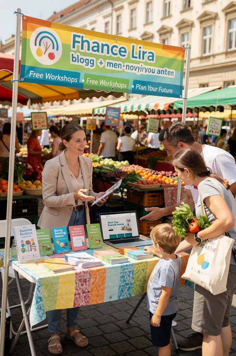 Egy előfizetési csomag doboza, amely tartalmazza a nyomtatott pénzügyi útmutatókat és a workshop hozzáférést.